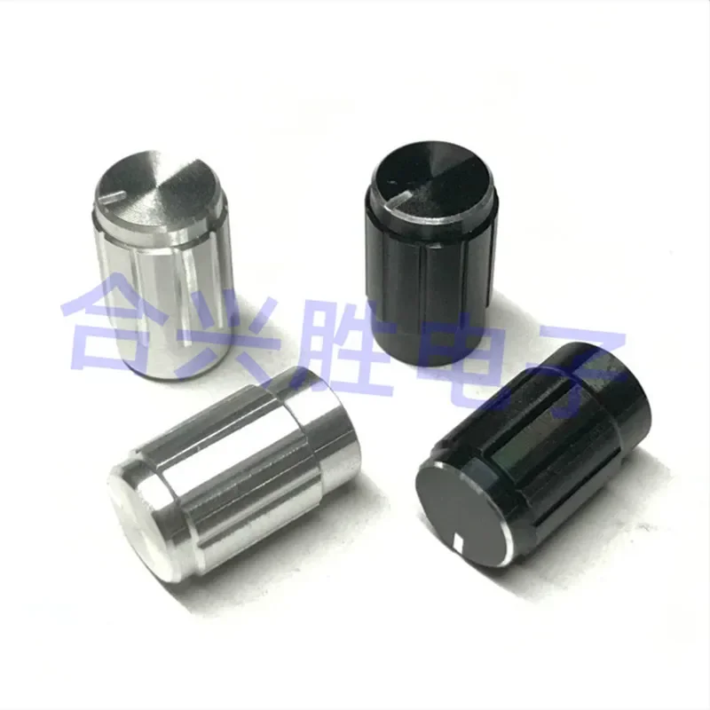 10 * 16 mm aluminum black silver audio walkie-talkie knob D axis / flower axis potentiometer encoder hat