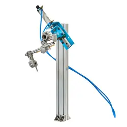 Pneumatic Gas-Operated Air Power Cylinder Stroke Torch Holder with Aluminium Slide Rail for Welding Positioner Turntable Rotator