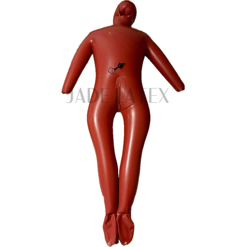 Latex Inflatable Bodysuit Unisex With Hoodie With Latex Socks and glooves Customizable size and color