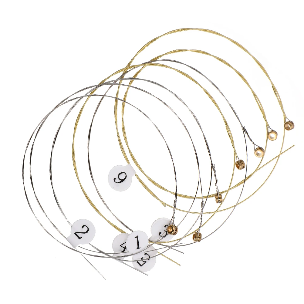 

10 Pcs Lyre Parts Strings Accessories for Stringed Instruments Metal Steel Harp