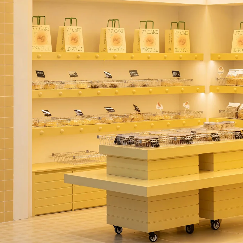 custom.Premium DI HAO Commercial Bakery Display Cabinet Temperature Control Heavy Duty Construction LED Lighting Brown Sho