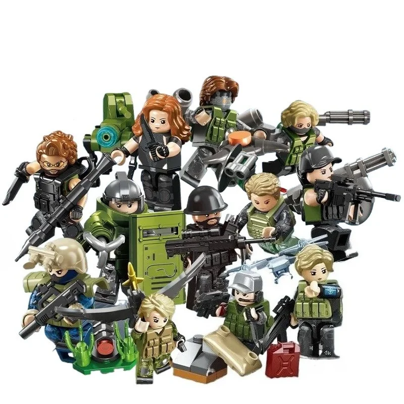 

Senbao Delta Ironclad Heavy Armor Building Blocks Action Figure Model for Boys Educational Small Particle Assembly Blind Box Toy