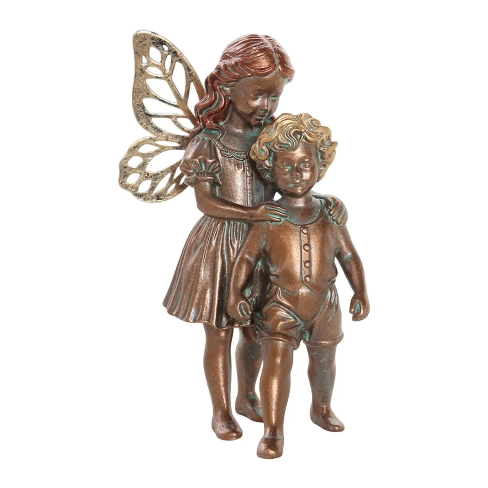 Outdoor Garden Fairy Resin Figurines Rustic Statue Yard Collectibles for Decorative Large Sculpture