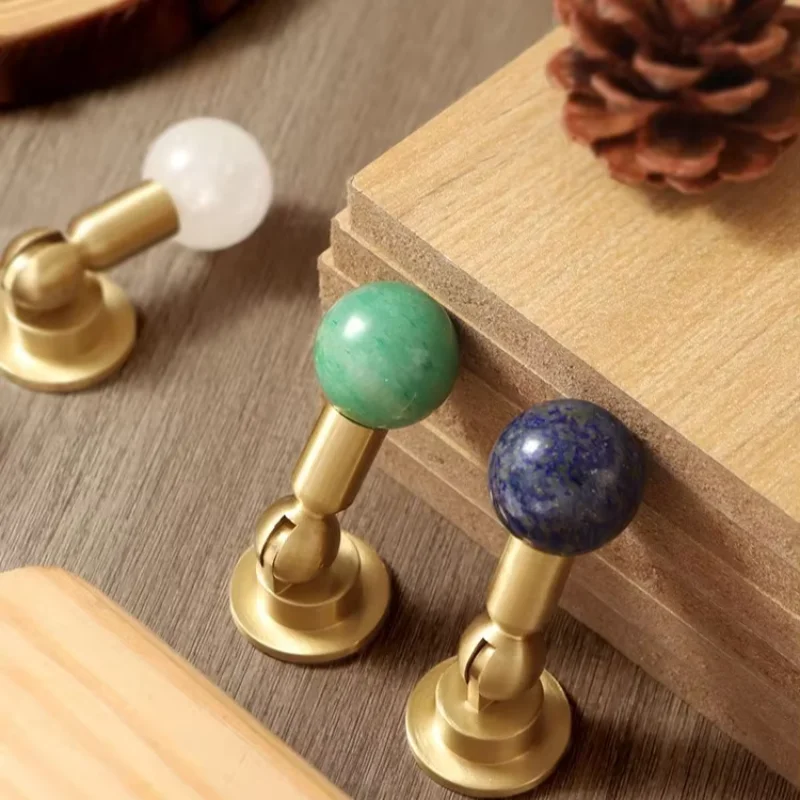 Amber Crystal Furniture Handle for Wine Cabinet Handles Pink Knob Hardware with Screws Home Decor Green Drawer Knobs
