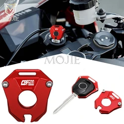 New Motorcycle Aluminum Key Cover Case Shell Keyring For Honda CBF600 CBF600SA CBF600N CBF 600 S/ABS 2004 2005 2006 2007-2012
