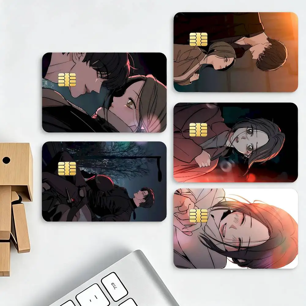 T-Tears On A Withered Flower HD Waterproof Credit Card Stickers Silicone Decals For Chip Game Cards Gift