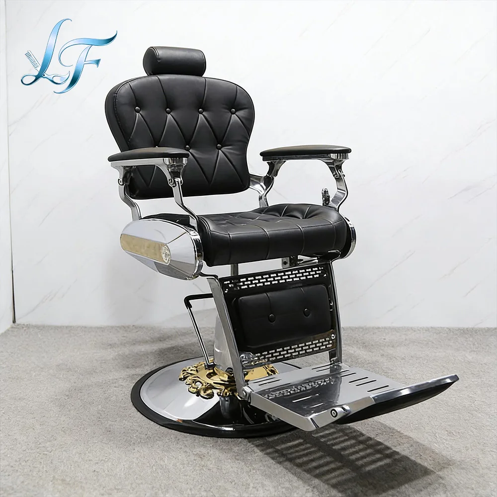 Antique Style Shaving And Hair Cutting Chair For Men Traditional Vintage Barber Chair Barbershop Salon Furniture