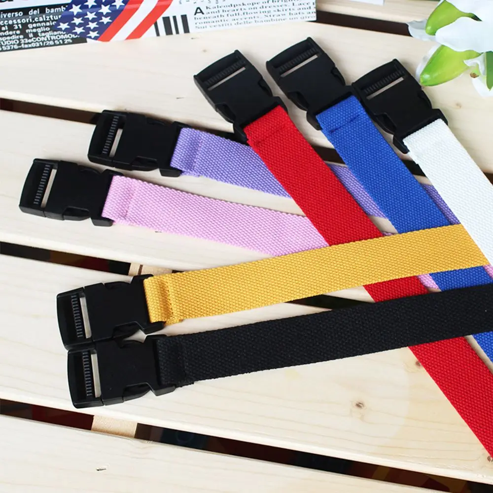 Fashion Personality Nylon Accessories Canvas Multi-color Canvas Belt Adjustable Belt Waist Belt Plastic Belt Buckle