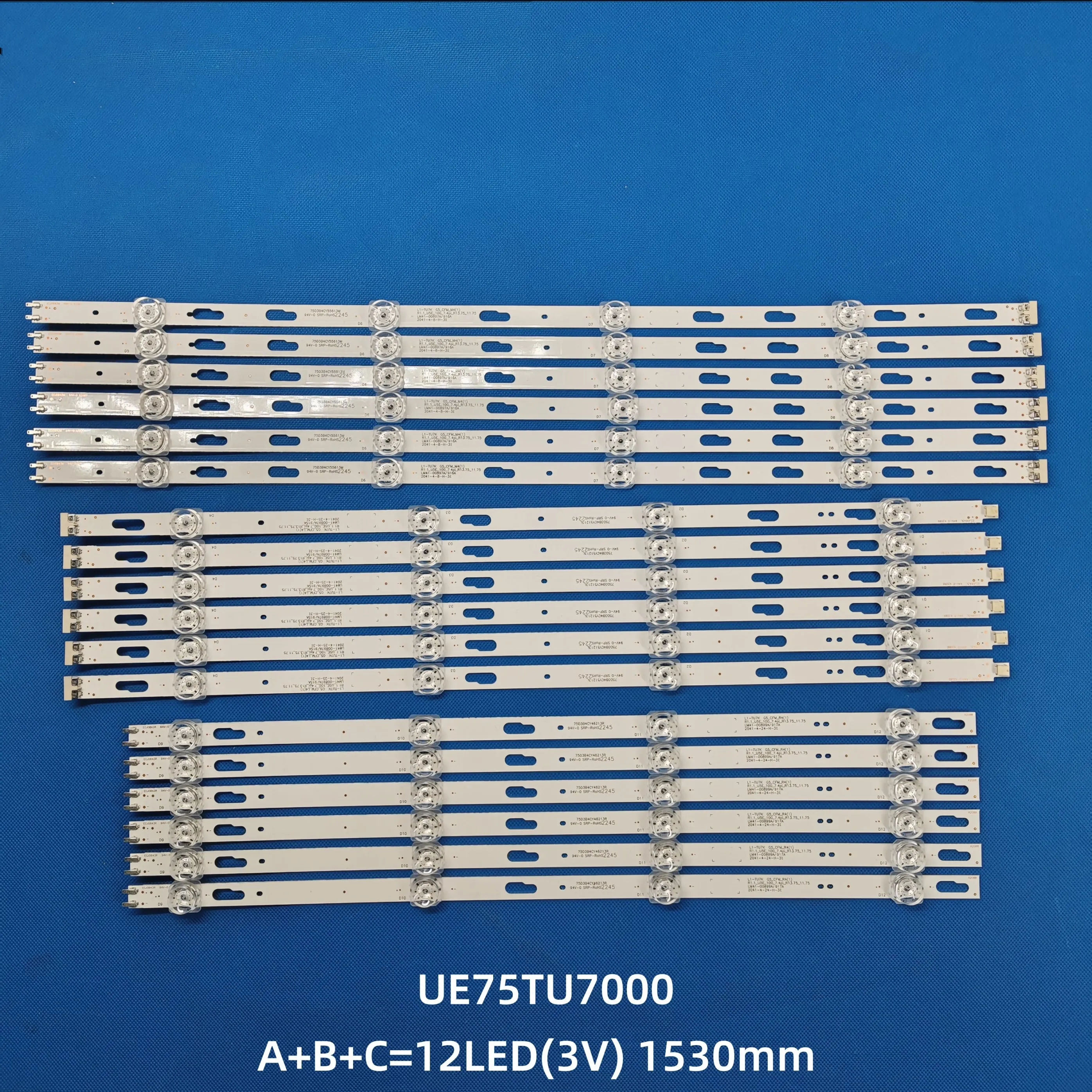 

Полосы светодиодной подсветки для ue75au7172u UE75AU7105K UE75TU7000 UE75TU8000 UE75TU7020 UE75TU7100 75TU8000 LM41-00897A 00898A