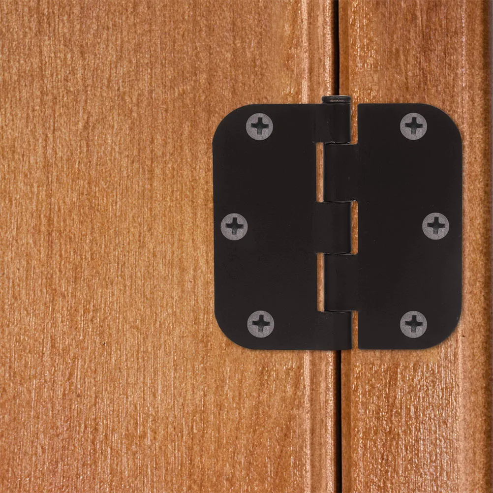

6 Pcs Flat Iron Hinges 3x3 Inch 2mm Thick Heavy Duty Door Hinges for Home Interior Exterior Cabinet Doors Smooth