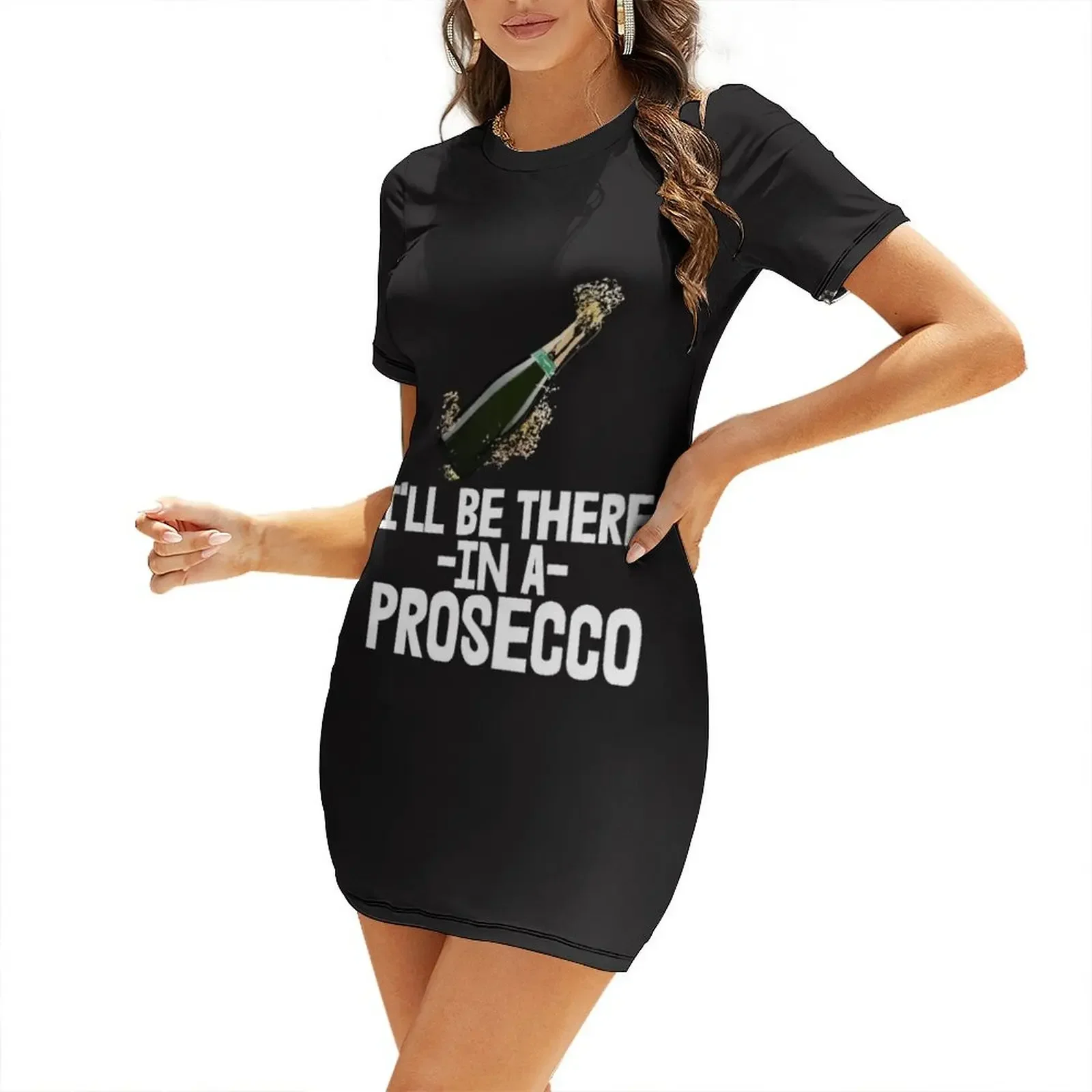 

I'll Be There In A Prosecco Short-Sleeved Dress summer dresses women 2025 Party dresses festival outfit women Dress
