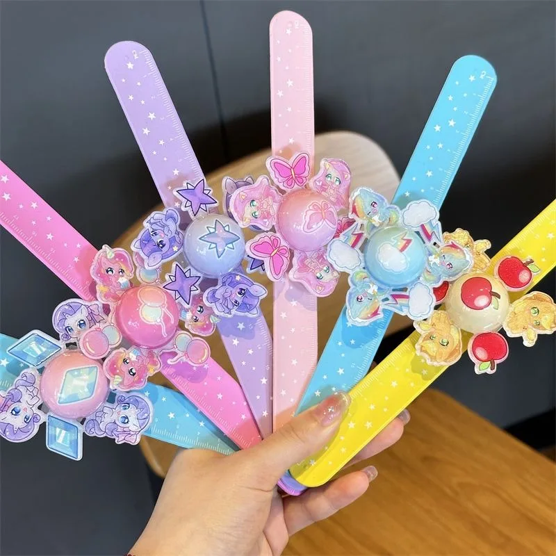 My Little Pony Twilight Sparkle raridad lindo creativo periférico de animé pulsera giratoria personalidad Simple juguete luminoso de dibujos animados