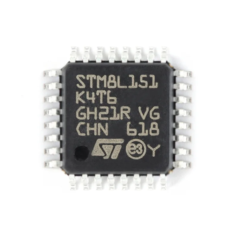 10Pcs STM8L151K4T6 LQFP-32 8-bit Microcontrollers - MCU 8-bit Ultralow MCU 16 KB Flash