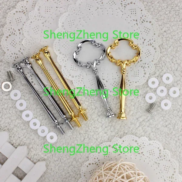 3-Tier Cake Plate Stand Handle Fitting Hardware Rod Wedding Party Decor