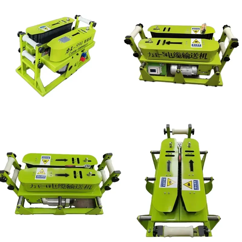 Recycling Machine 2026 Laying and Pulling Underground Cable Pusher Machine Cable Conveyor With Electric Motor