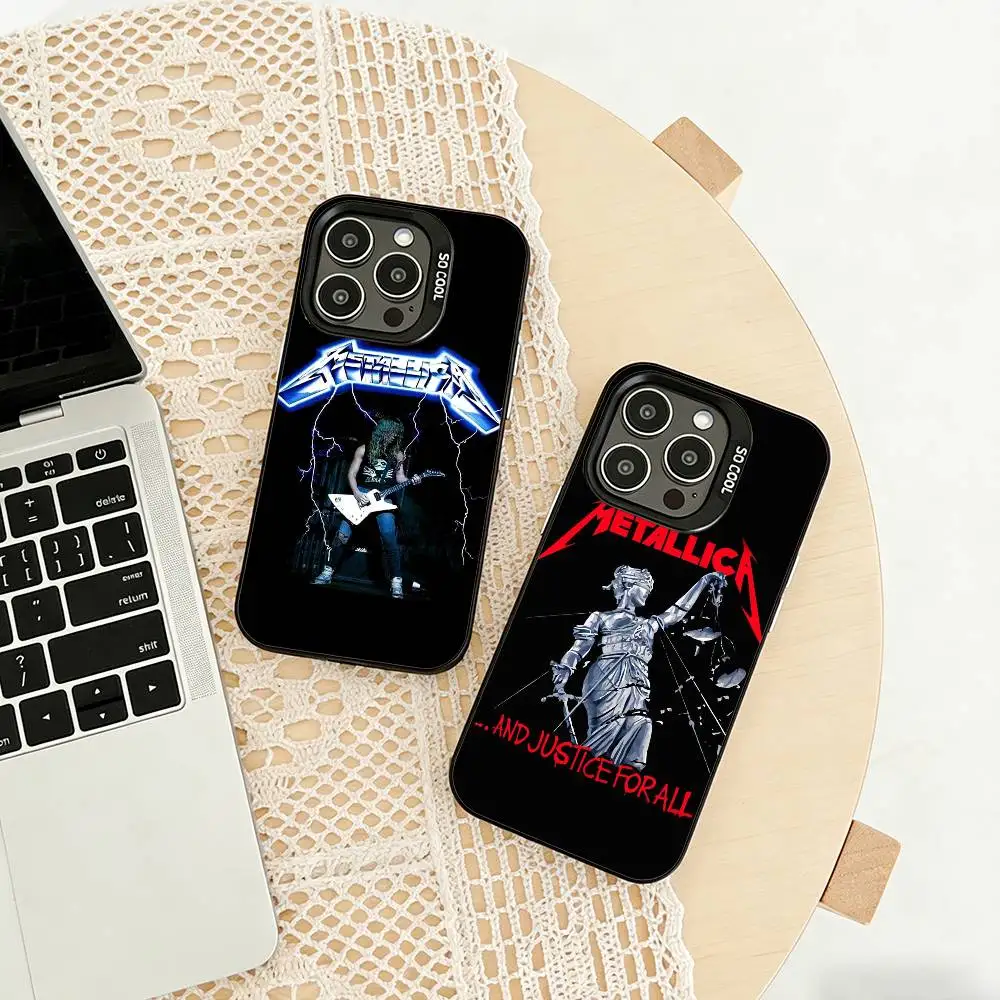 

72 S-Seasons M-Metallica Band-d Phone Case For iPhone 17,16,15,14,13,12,11 Plus,Pro Max,XS,Colored silver phone case