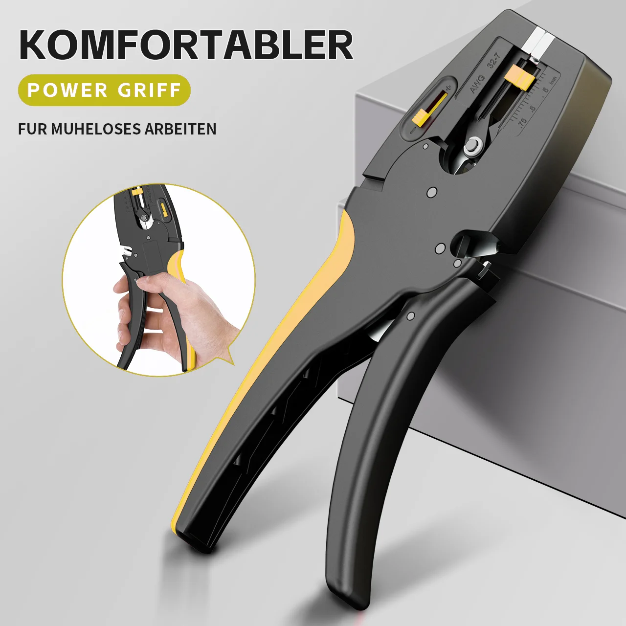 D3 Lightweight Multi-Function Wire Stripping Cutter Insulated Self-Debugging Tool for Electrical Wiring