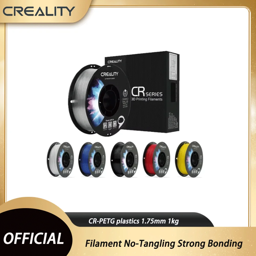 

Creality CR-PETG plastics 1.75mm 1kg 3D Printer Filament No-Tangling Strong Bonding and Overhang Performance For All Printer