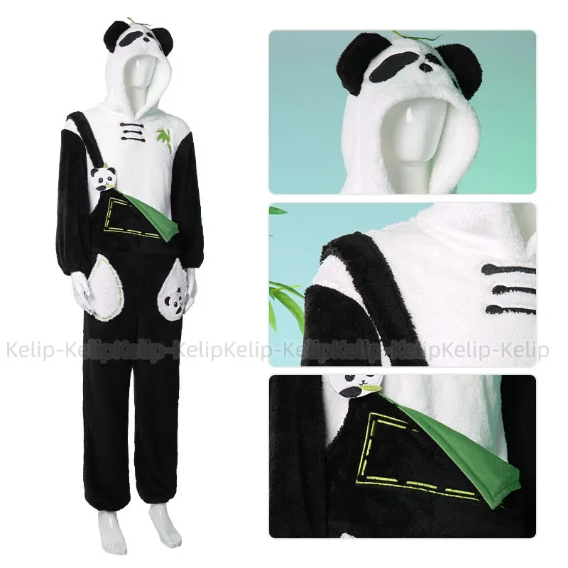 Game Love And Deepspace Xavier Cosplay Costume Seiya Rafayel Plush Pajamas Panda Uniform Christmas Party Outfits for Woman Man