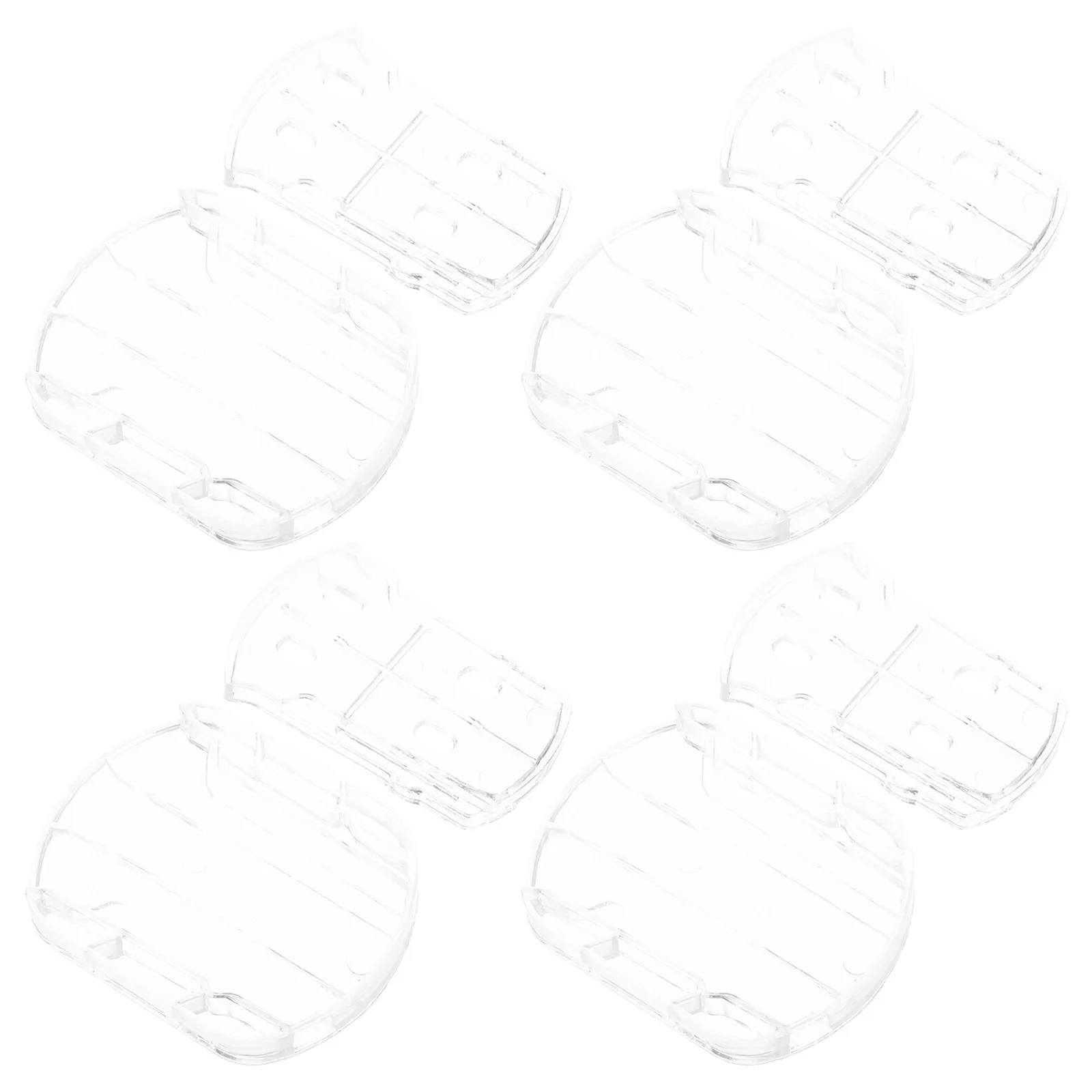 4Pcs Car Roof Decoration Base Transparent Adhesive Bracket for Automotive Exterior Ornament Mount Universal Fit All Vehicles
