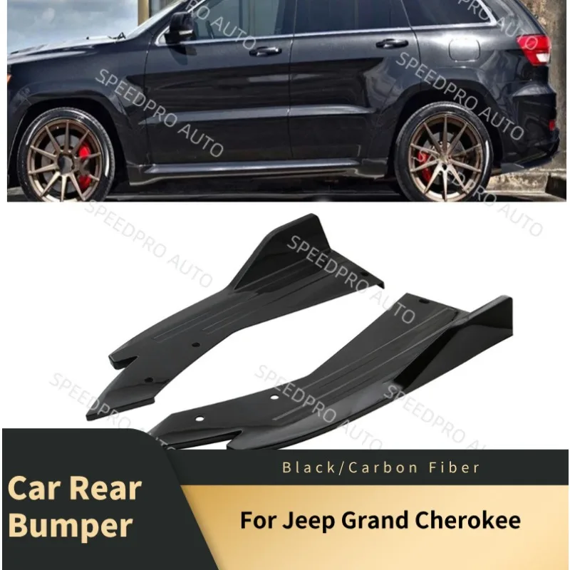 

Rear Bumper Spoiler Lips For J-eep Grand Cherokee Splitter Diffuser Scratch Protector Trims Side Skirt Extension Body Kit