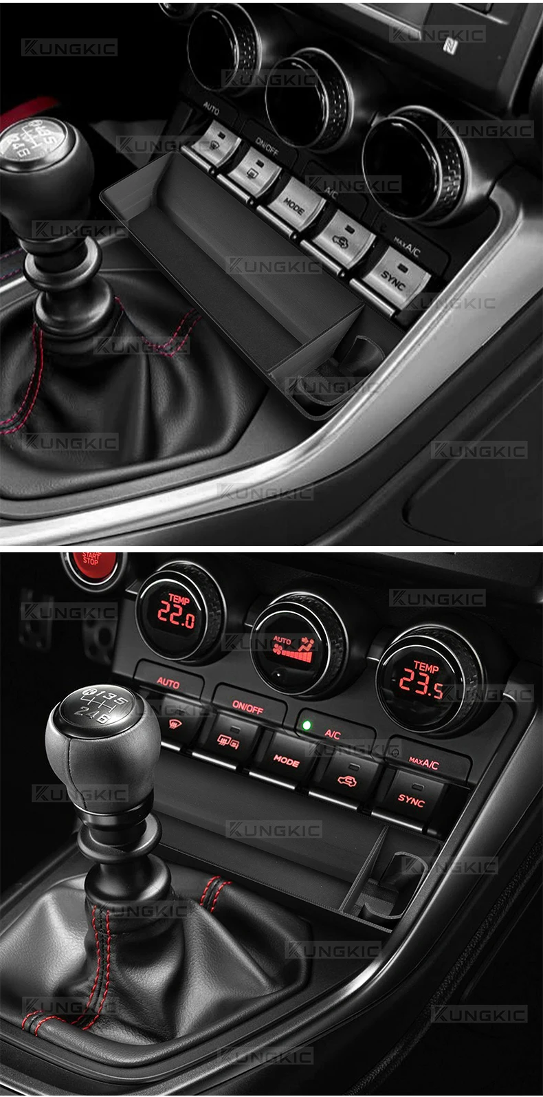 Mittelkonsolen-Aufbewahrungsbox für Subaru BRZ ZD8 Toyota GR86 ZN8 2022 2023 2024 2025 2026 Auto-/Manuelle Schaltung ABS Auto-Organizer-Ablage – Detail 10