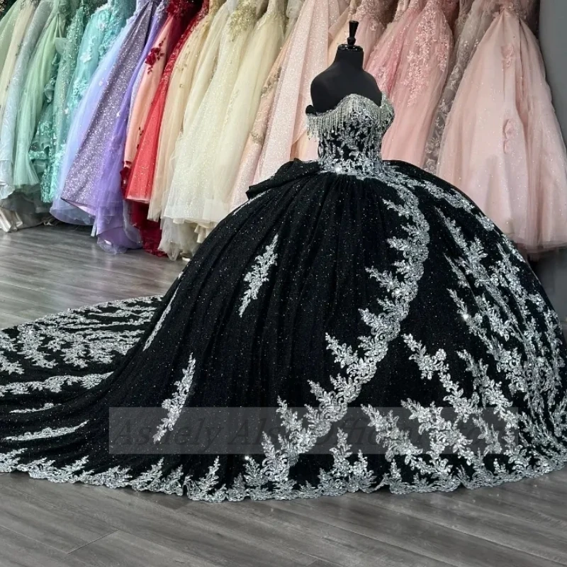 Gambar sebenarnya Arab Saudi manis 16 14 gaun untuk pesta ulang tahun Prom gaun pesta dansa pakaian kontes vestidos de 15 quinceaberi 2024