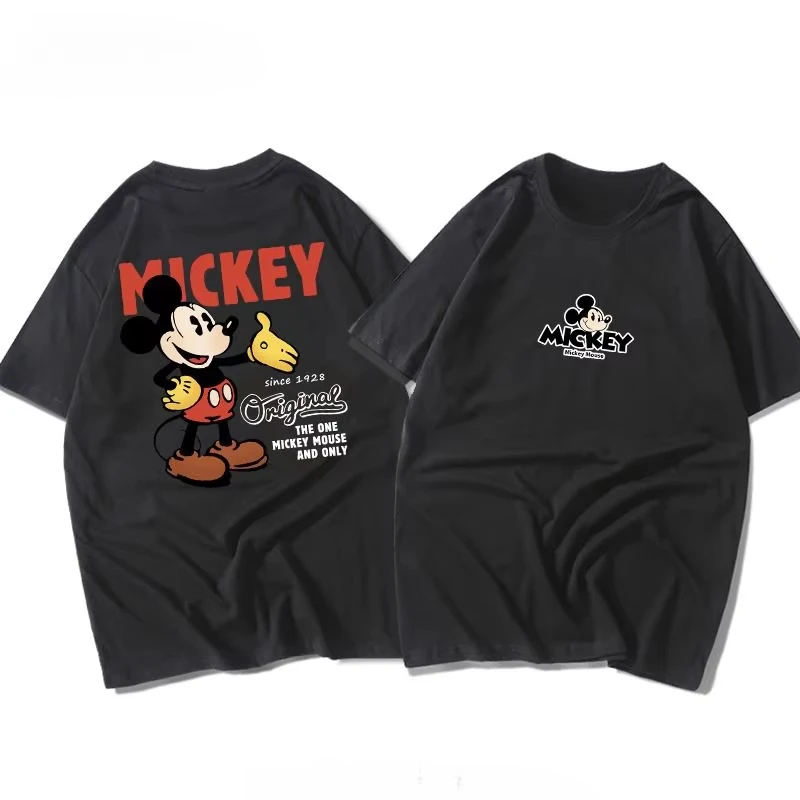 

Disney Summer 2025 Men's and Women's - Retro 1928 Mickey Pure Cotton Short-sleeved Casual Cartoon T-shirt