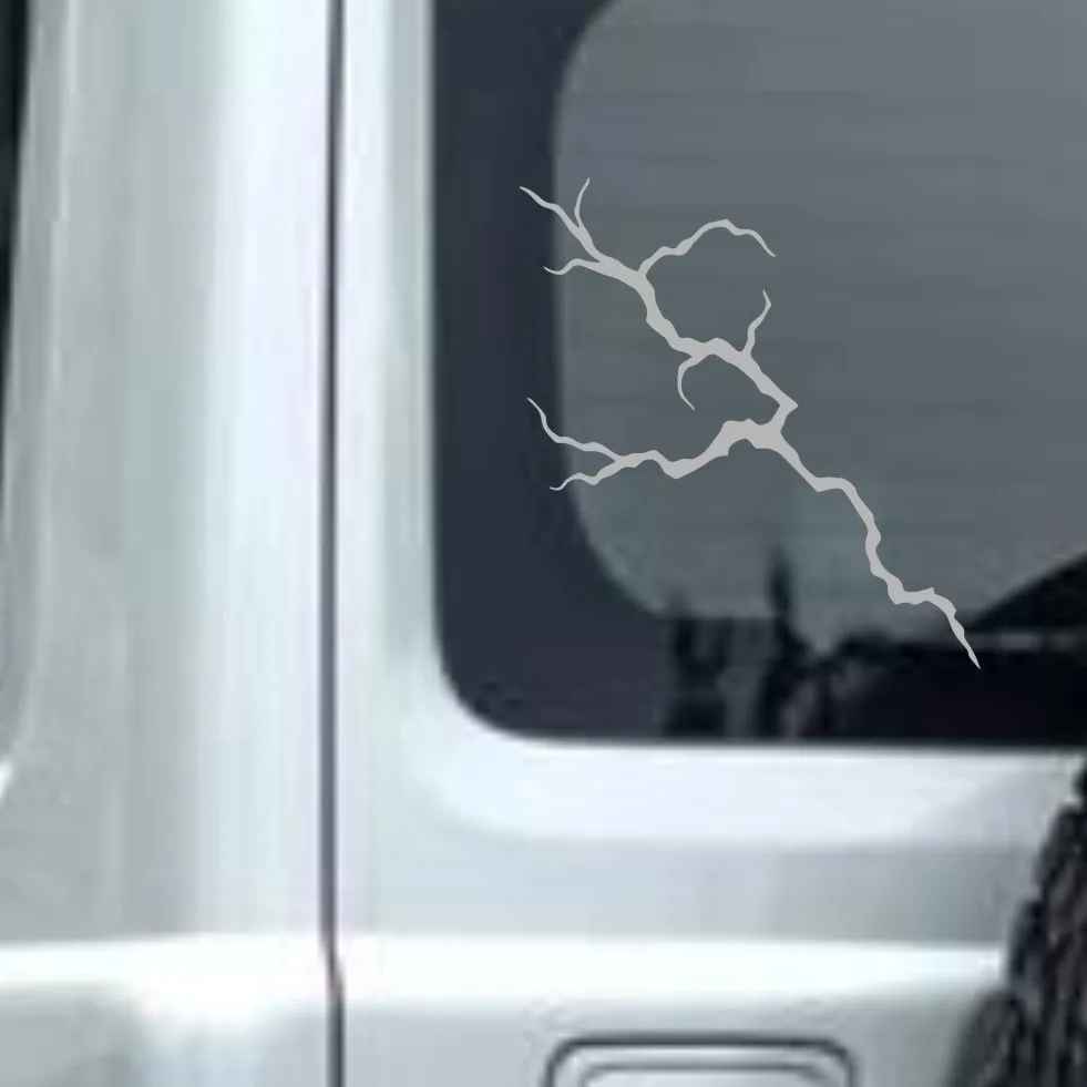 1PC  Lightning Motorcycle Stickers Waterproof Safe Driving for Motorbike Helmet Fuel Tank DIY Scooter Vinyl Decals #43