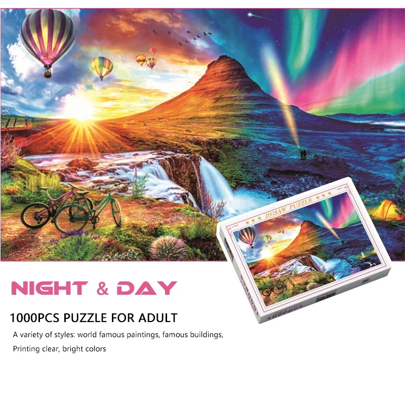 

Пазл бумажный для взрослых, 75 х50 см, 1000 шт., пазл красочный мир, пейзаж, снятие стресса, развлекательная игрушка, пазл, 1000 шт.