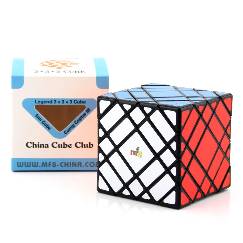 MF8 Elite 4 Layer Skewed Magic Cube Skewbed Professional Speed Puzzle Twisty Brain Teaser Educational Toys For Children