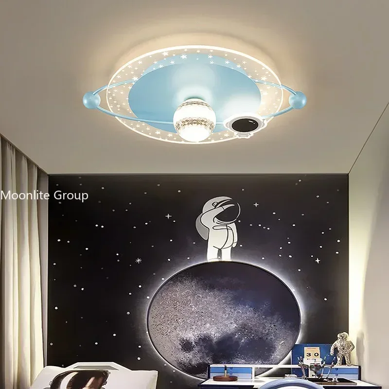 Children's Room Ceiling Light Modern Simple Bedroom Light Creative Boys and Girls Cartoon Universe Planet Ceiling Light
