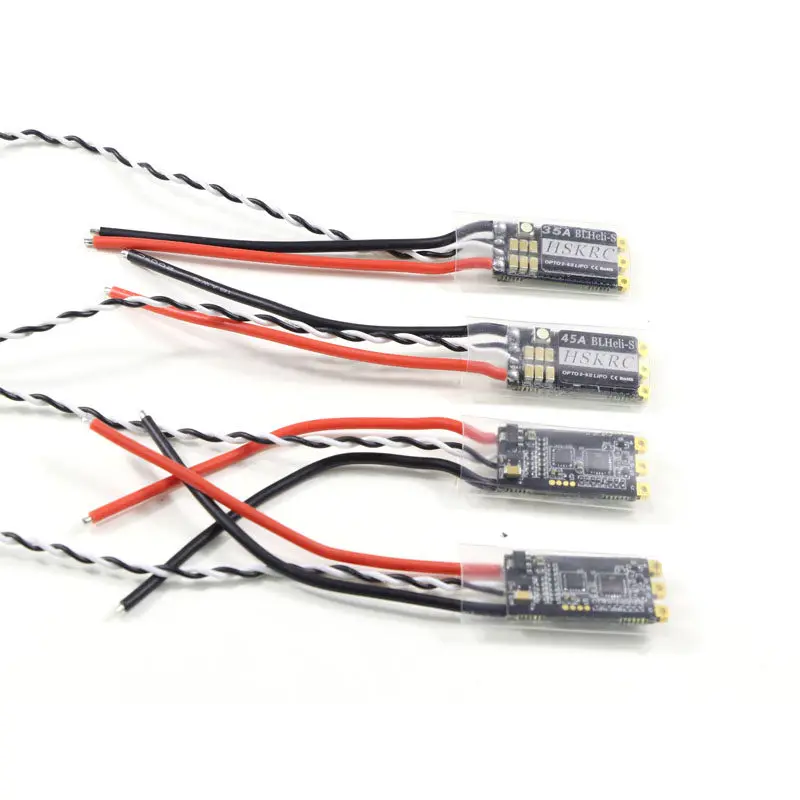 30A/35A/45A ESC with LED Indicator, Programmable BLHeli-S ESC for 2-6S Quadcopter FPV Racing Drones