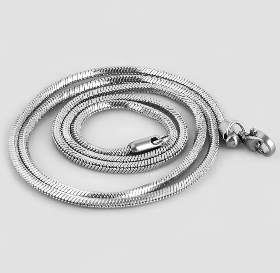 1 Stück Edelstahl Quadratische Schlangenkette Halskette für Männer und Frauen Schmuck – Detail 4
