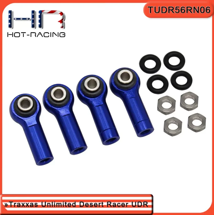 HR Traxxas UDR Aluminum Rear Upper Tie Rod Ends - 4 Pcs