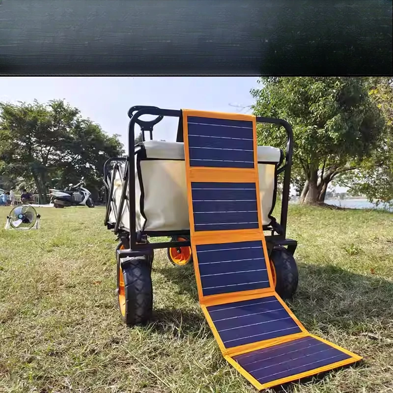 

Solar power panel, photovoltaic charging panel, fast charging folding bag