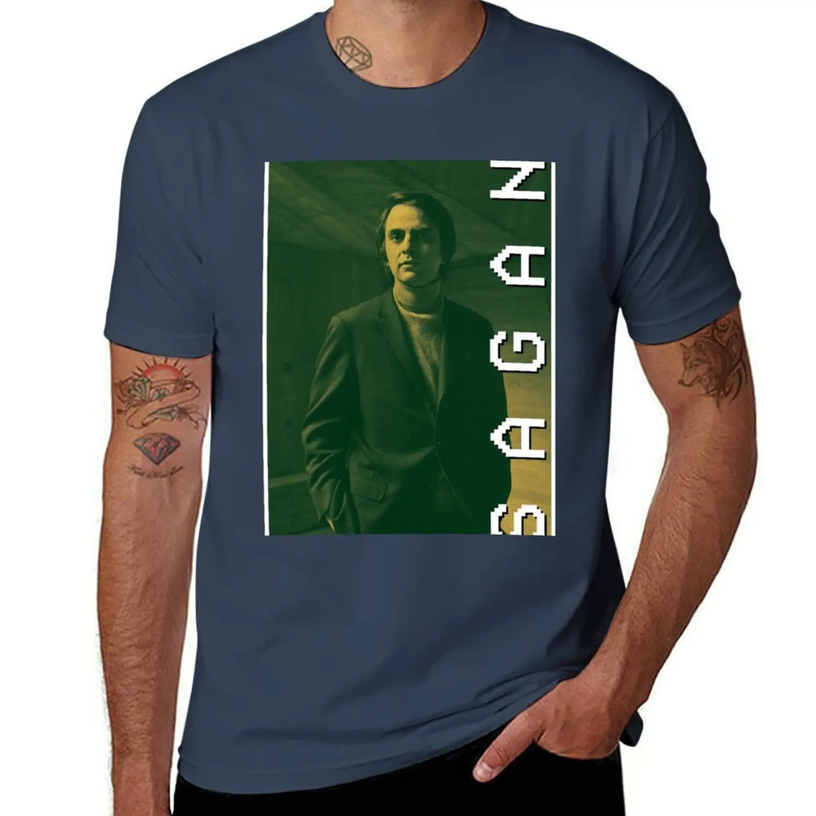 

Carl Sagan VHS T-Shirt Casual Trendy Streetwear Tee Shirt
