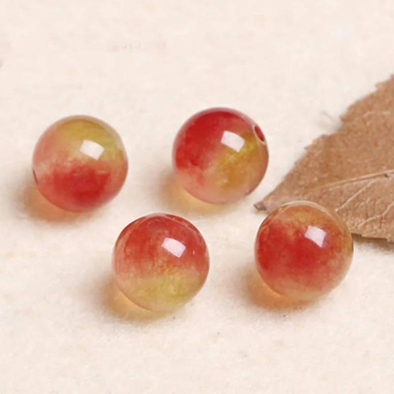 4A Natural Melon Chalcedony Single Bead DIY Beads Crystal Jewelry Making