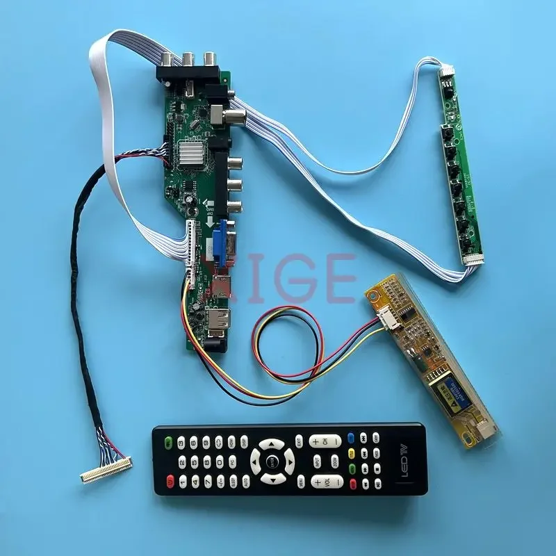 

Driver Controller Board Fit HSD150PX14 HSD150PX15 1024*768 DVB Digital Signal Kit LCD Matrix LVDS-30Pin USB+HDMI+VGA+AV+IR 1CCFL