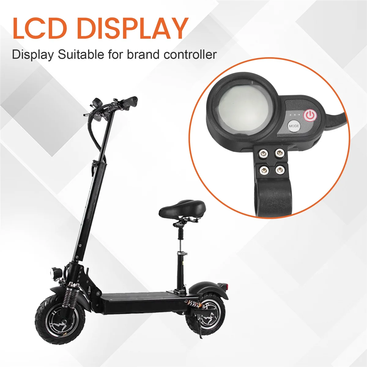 Schermo LCD per Scooter elettrico con uso dell'acceleratore per Display per Scooter elettrici da 10 pollici, 48V