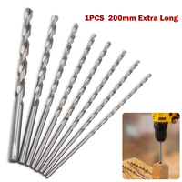 200mm HSS Drill Bit 2-10mm Extended High Speed Steel Drill Bits For Metal Aluminum Wood Drilling Woodworking Supplies