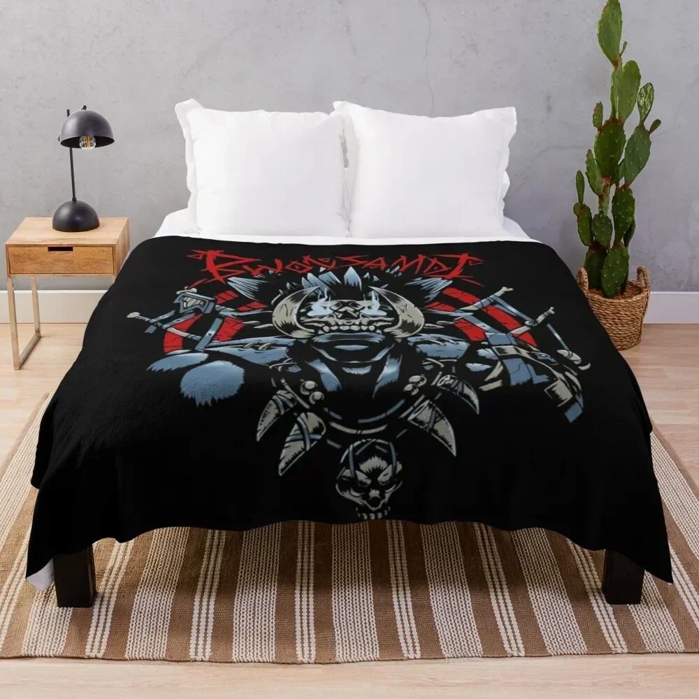 

Bwonsamdi Classic T-Shirt Throw Blanket Stylish Warm Blanket for Living Room Bedroom