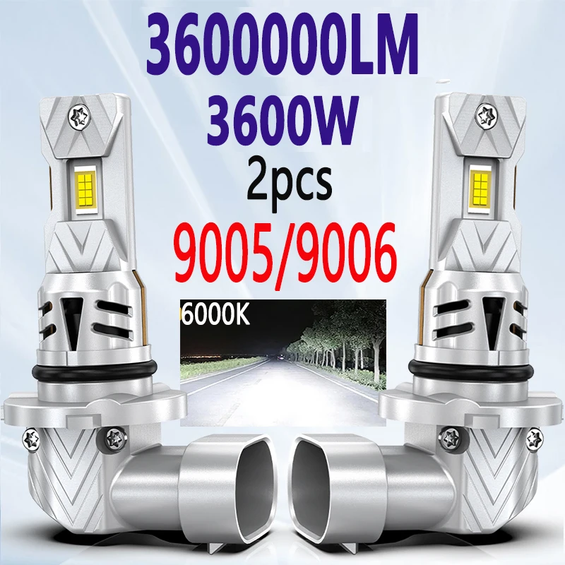 

3600000LM 9005HB3 9006 HB4 LED Headlight 3600W Super Bright 6000K Canbus LED Headlamp Bulb 12V 24V 7035 CSP LED Car Lights