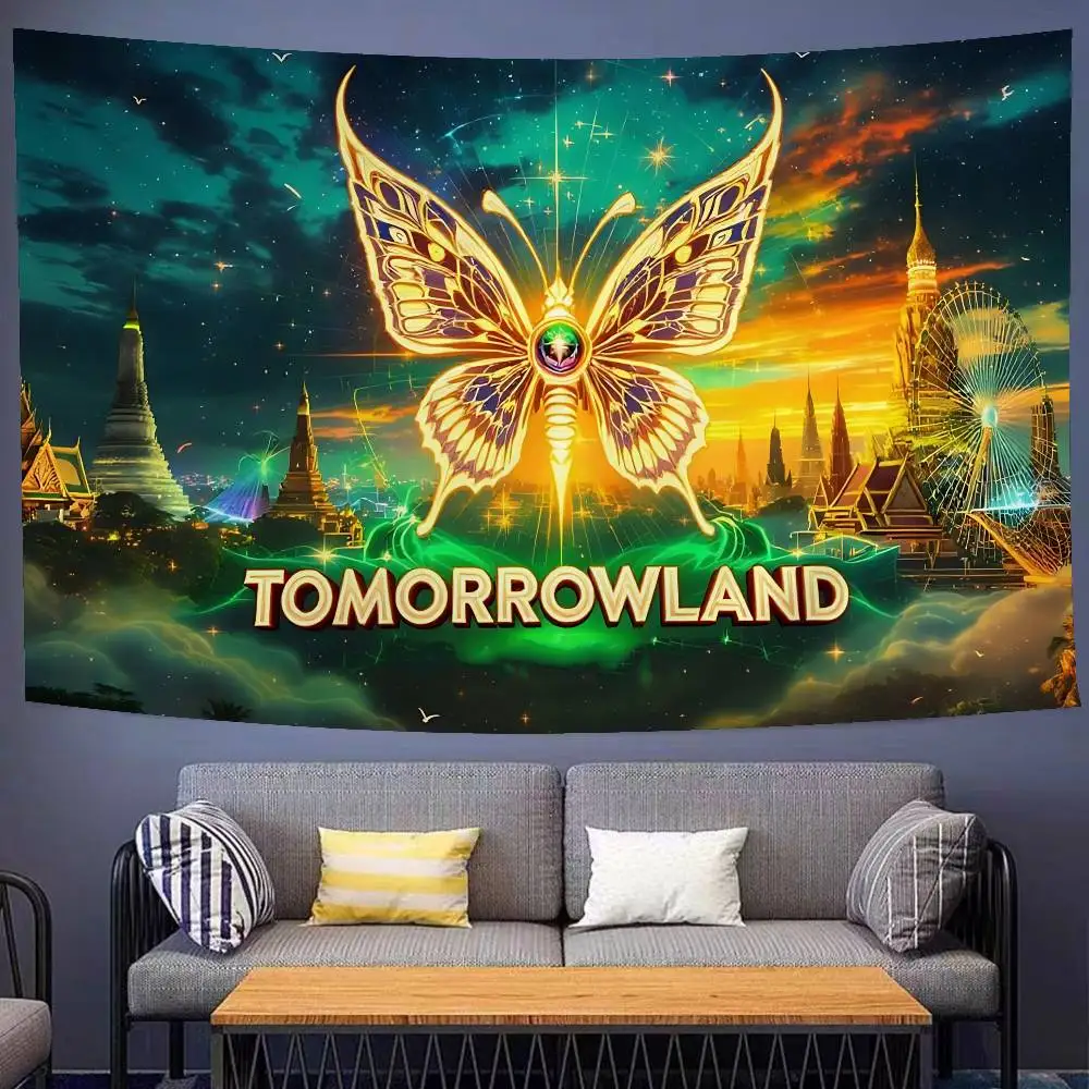Tomorrowland Hanging Bohemian Tapestry Hanging Tarot Hippie Wall Rugs Dorm Japanese Tapestry