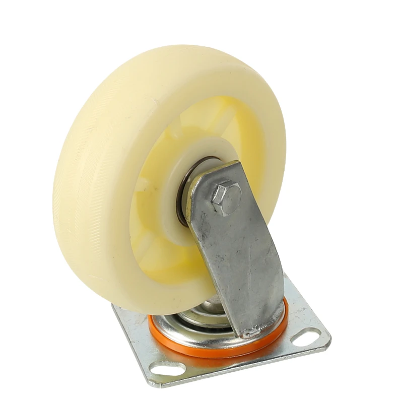 Ideal for Furniture Trolley & Industrial Applications 6 Inch Swivel Nylon Caster Wheel - Heavy Duty with 360° Rotation