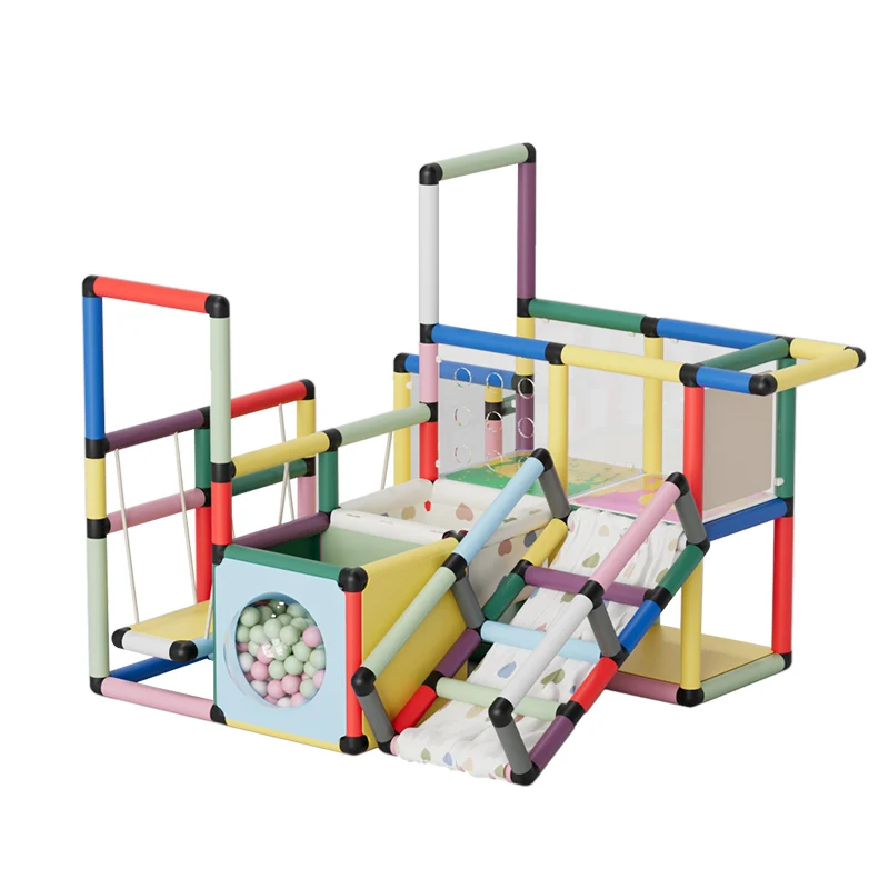 Indoor Toddler Slide Climbing Kids Jungle Gym PP Material Eco-Friendly School Backyard Shopping Mall Playground Set Educational