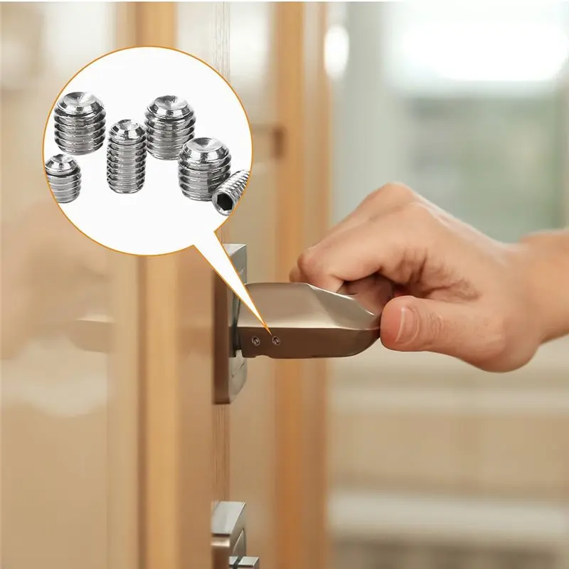 Y51A-Black Hex Hexagon Socket Allen Cup Point Grub Bolt Set 1500 M2 M2.5 M3 M5 M6 M8 DIN916 Edelstahl Schraubensatz Box