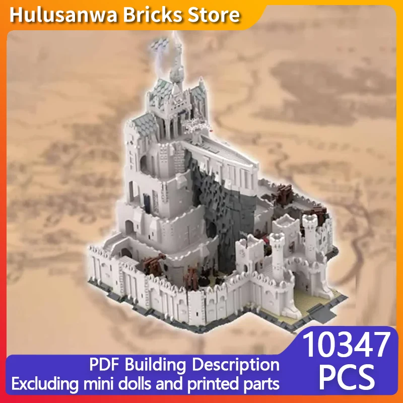 Popular Ring Movie Model MOC Building White Retro Super Castle Modular Technology Gifts Holiday Assemble Children Toys Suit