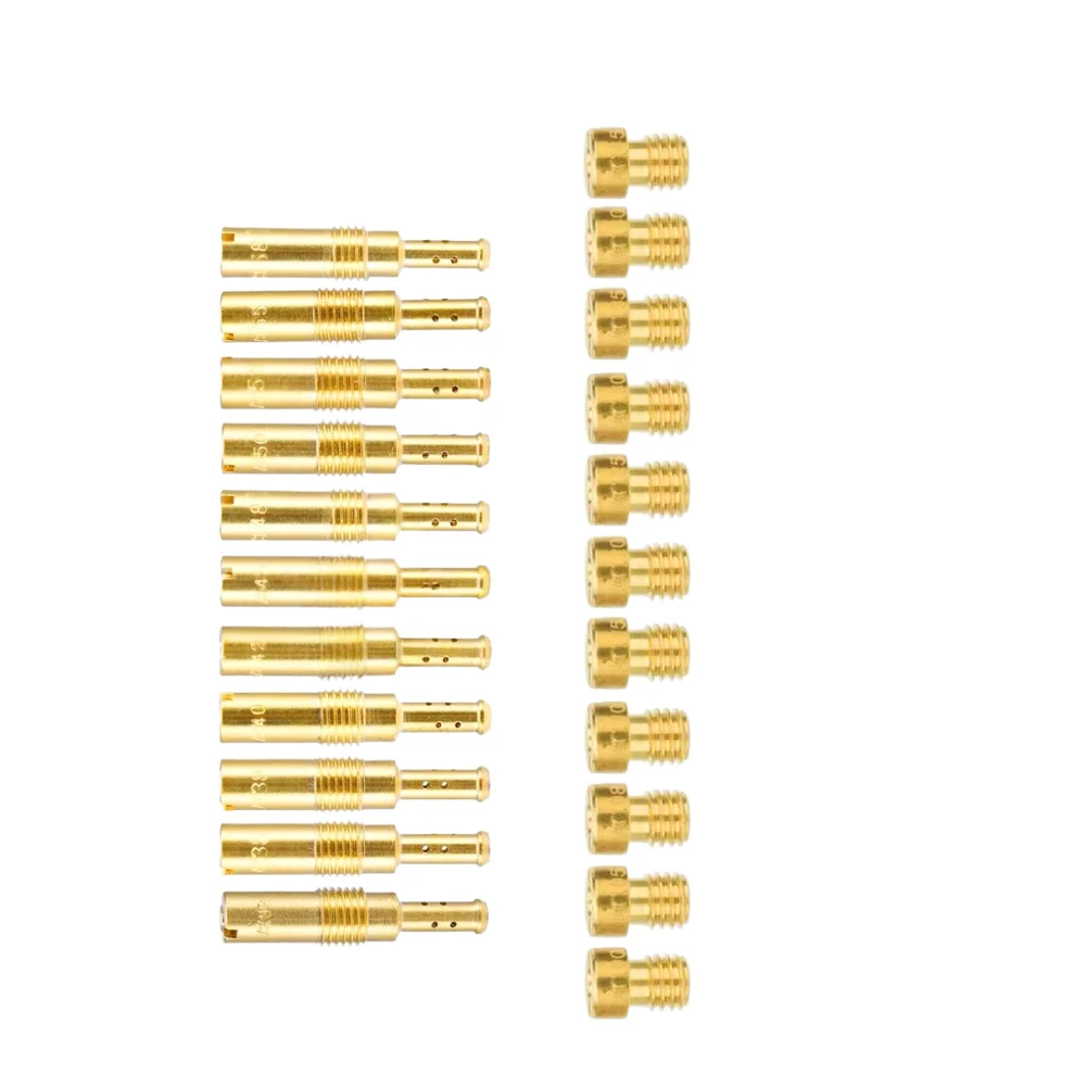 Idle Nozzle Set Carburetor Jet Kit Precision Machining Metal Construction Main Sizes 100-145 For Nibbi Carburetors
