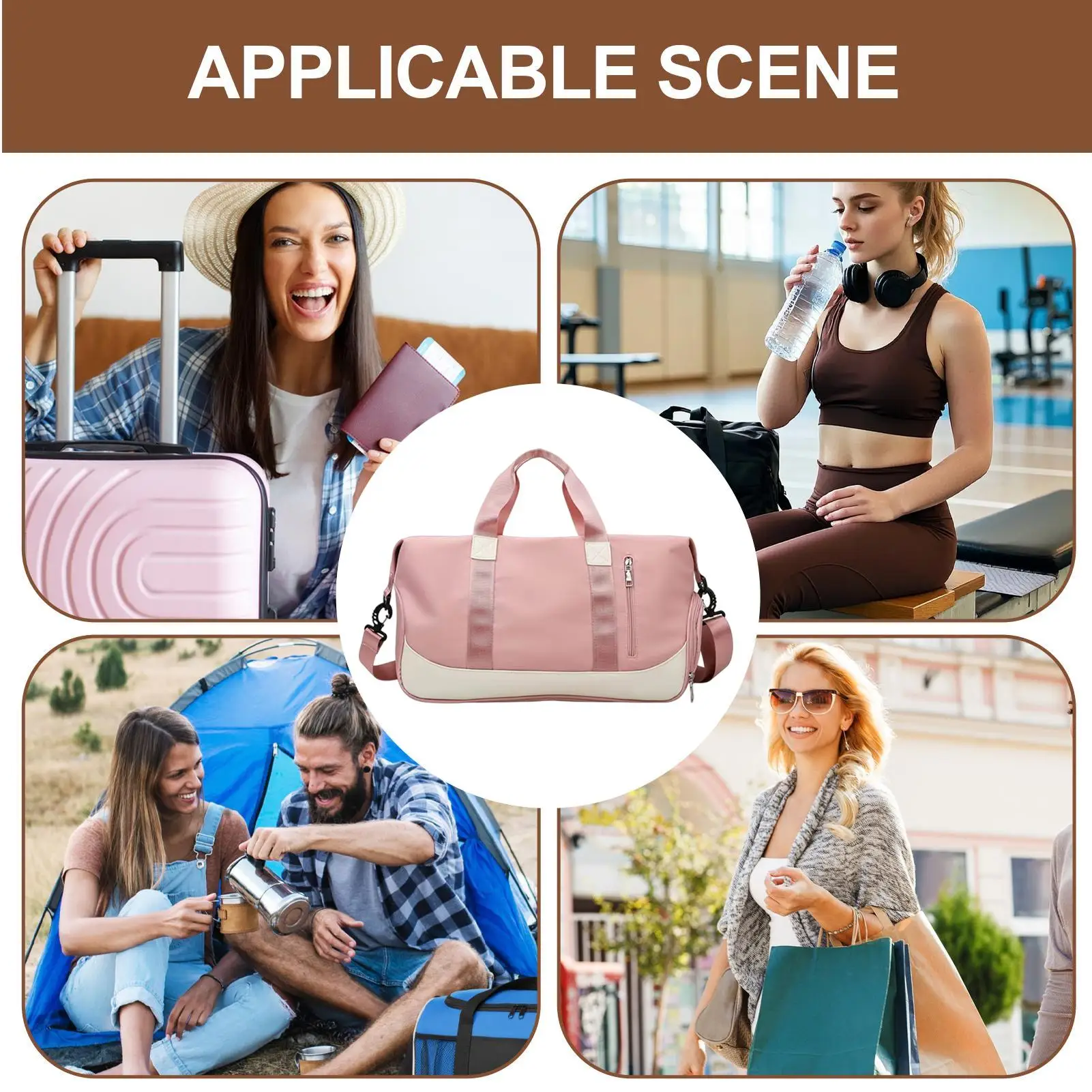 

Дорожные сумки для женщин, 35 л, ручная сумка-чемодан с водонепроницаемым отделением, полкой для обуви, спортивная сумка для женщин и девочек-подростков, дорожная сумка